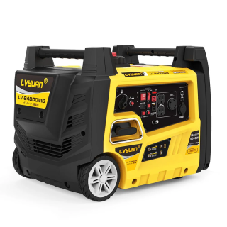 LVYUANインバーター発電機 4kVA 純正弦波 ガソリン発電機 高出力 防音タイプ キャスター付き 50Hz/60Hz切替 過負荷保護電気始動 リモート始動対応モデル 静音タイプ LV-B4000iRSレンタル