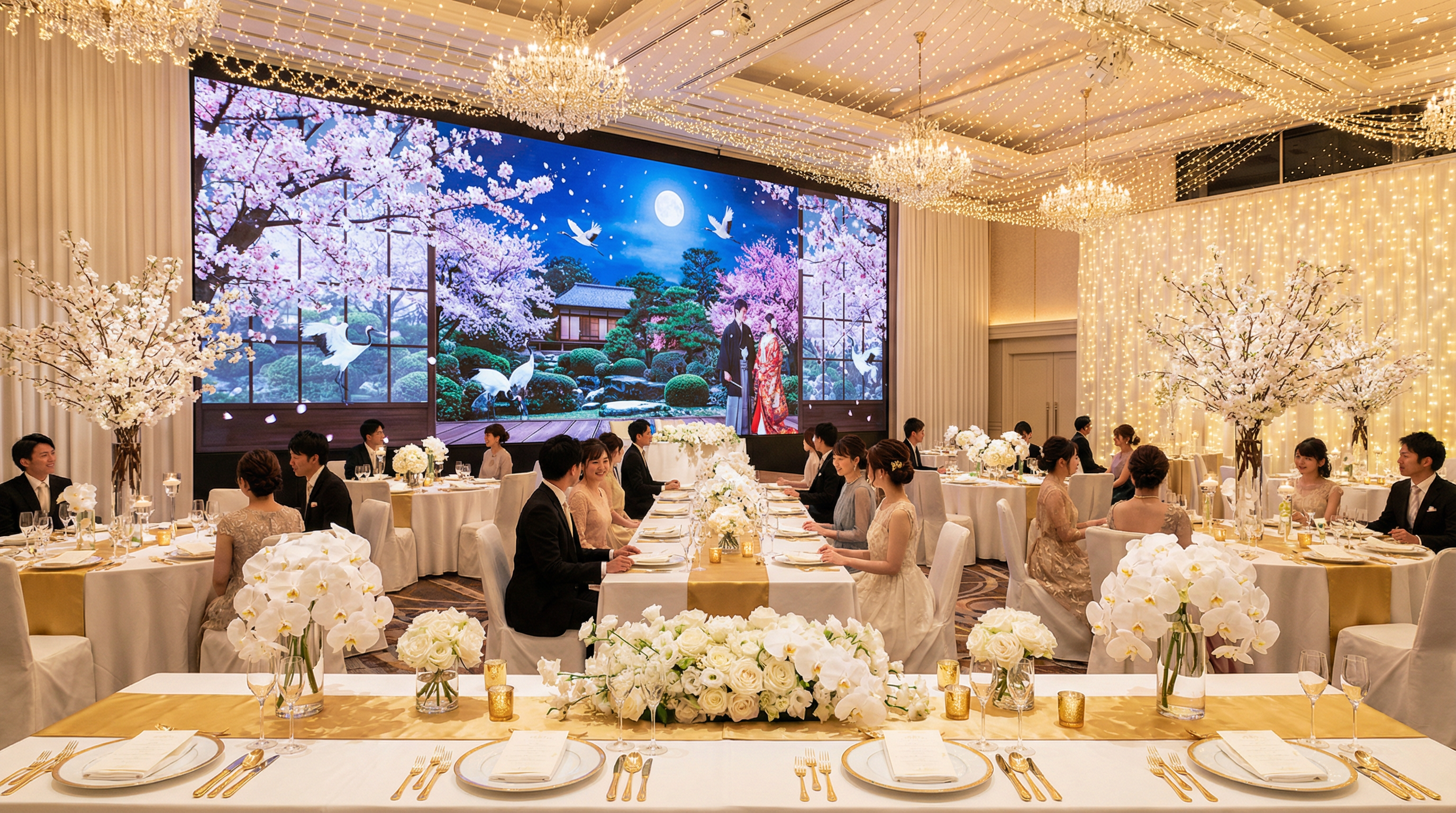 結婚式・ブライダル向けLEDビジョンレンタル 福岡