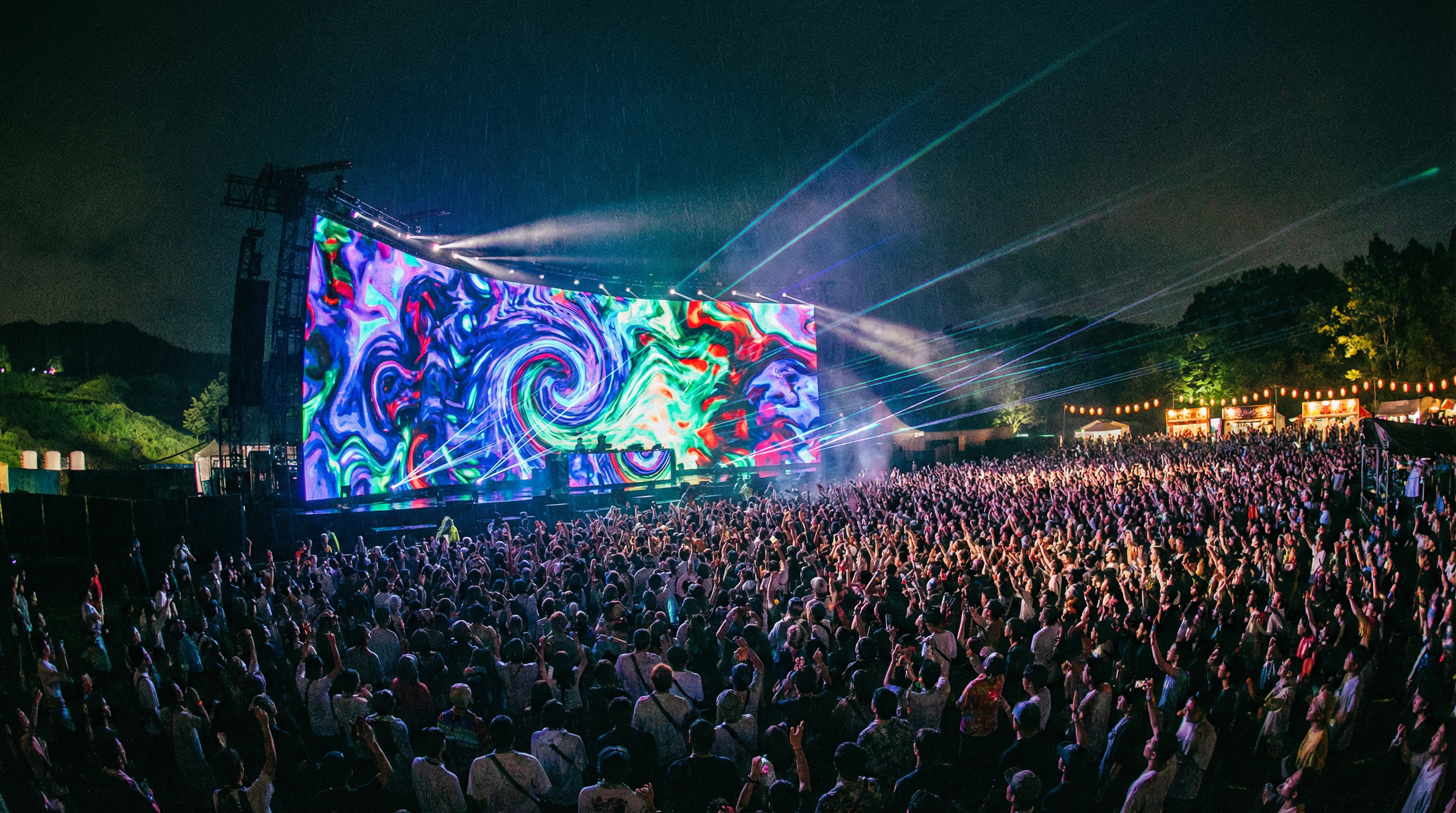 野外フェス・大型イベント向けLEDビジョンレンタル 福岡