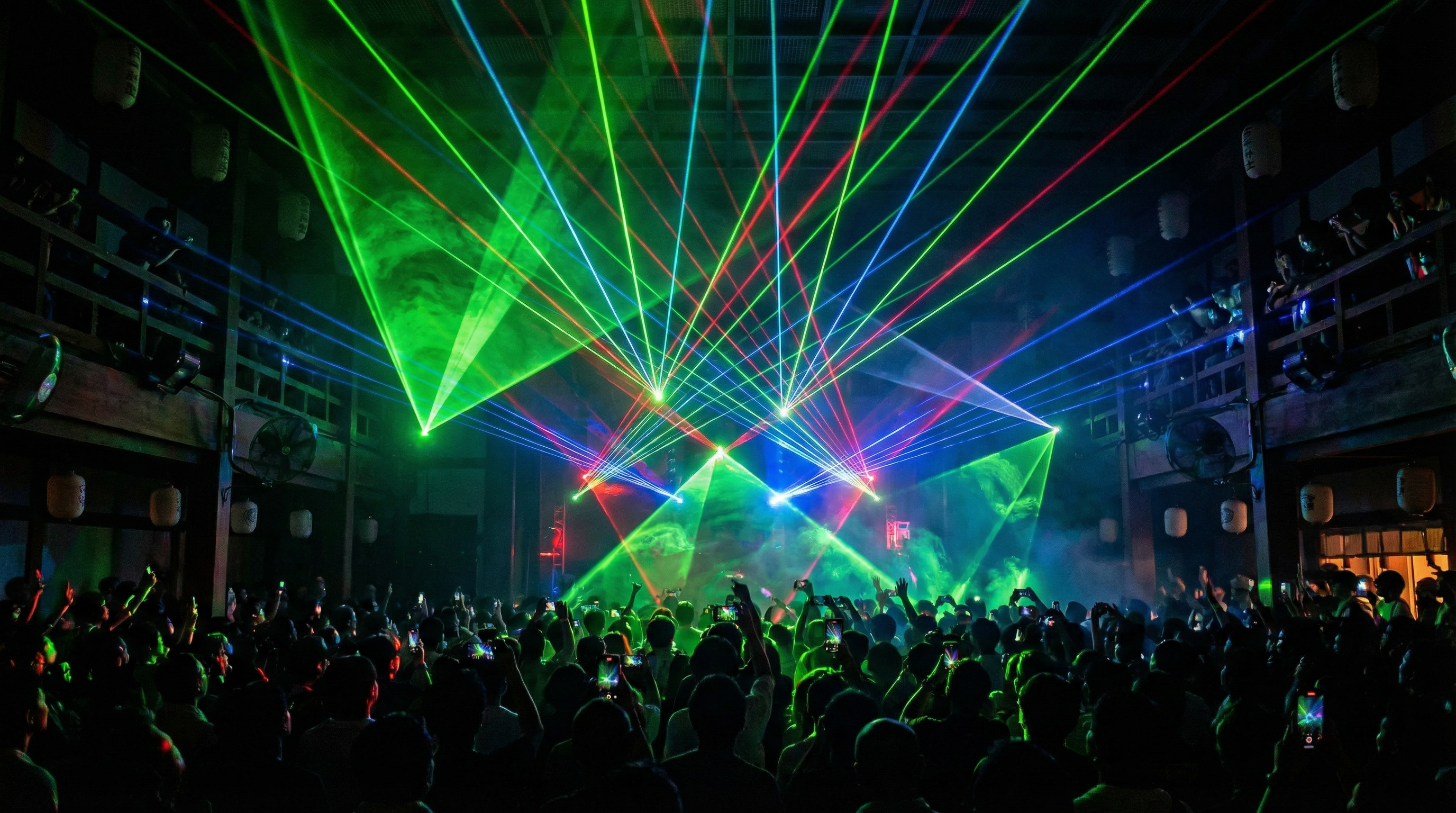 レーザーショー・クラブイベント向け照明セットプラン