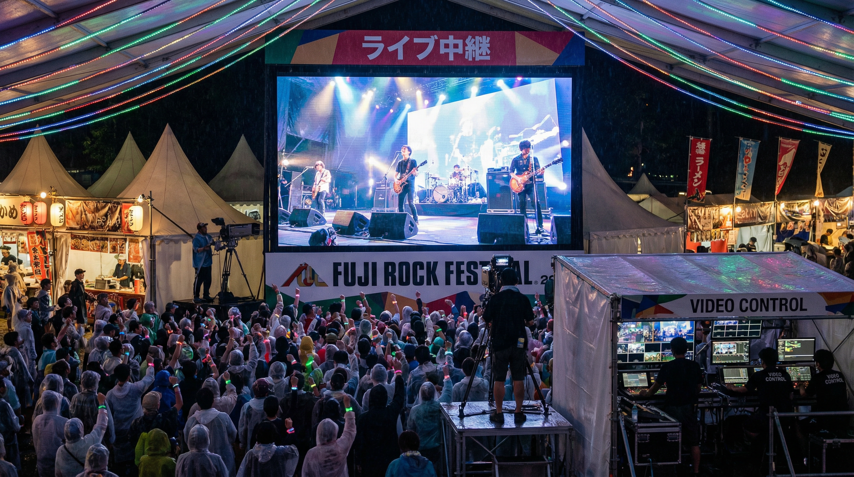 大型LEDスクリーン投影・会場内中継プラン