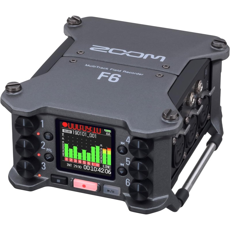 ZOOM F6 フィールドレコーダー 32bitフロート録音対応 6入力/14トラック 九州・福岡レンタル 九州・福岡レンタル