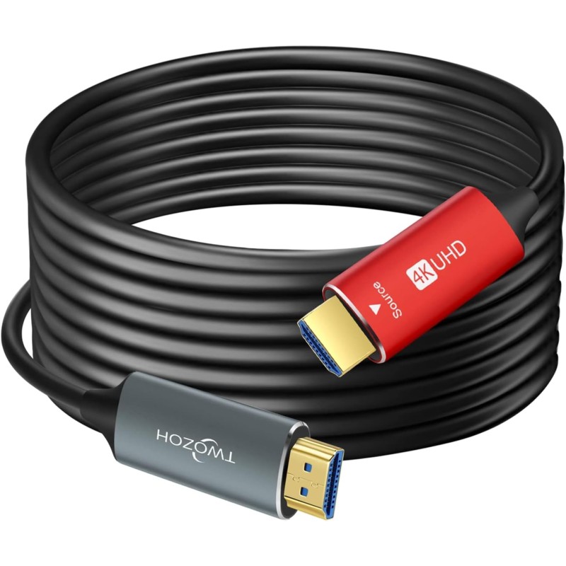 HDMI 光ファイバーケーブル 100M 4Kファイバー HDMI コード 4K@60Hz/18Gbps対応 九州・福岡レンタル