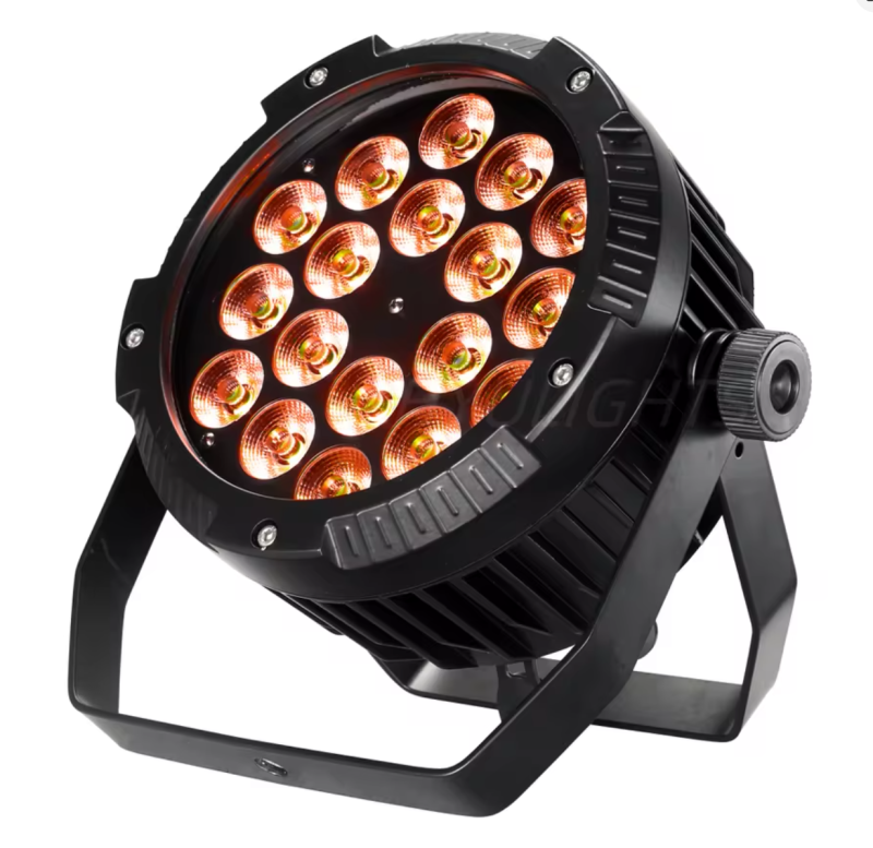 アルミ製IP65防水LEDパーライト 18x18W RGBWAUV DMX512 九州・福岡レンタル