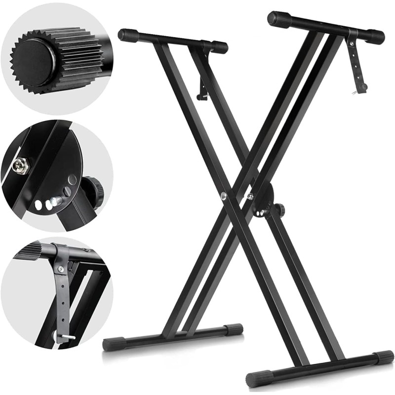 X型キーボード用スタンド 7段階高さ調整32～96cm 九州・福岡レンタル