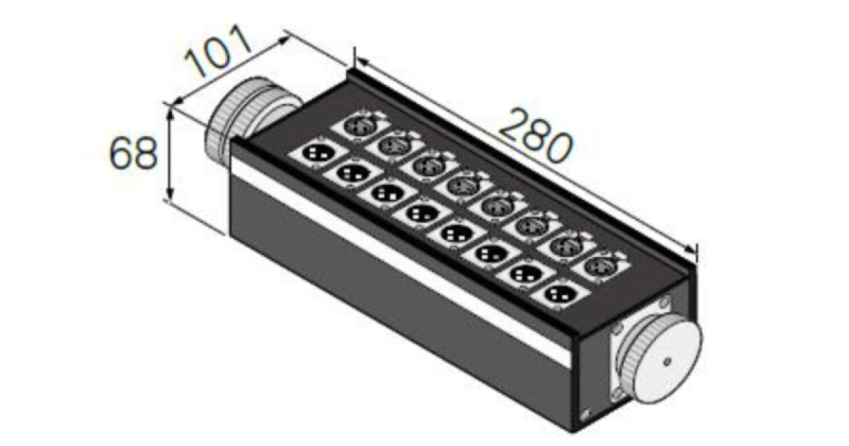 カナレ コネクターボックス(8J12N12) 九州・福岡レンタル 【福岡】LED