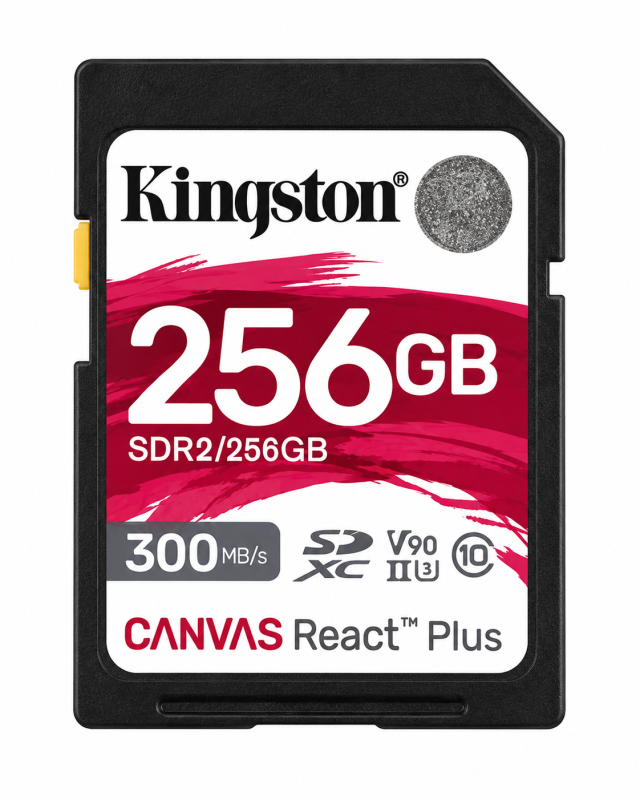 Kingston Canvas React Plus 256GB SDXC UHS-II メモリーカード V90 U3 Class10 最大300MB/s 九州・福岡レンタル