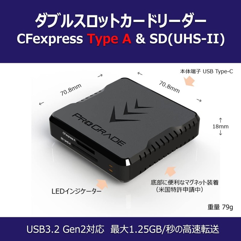 ProGrade Digital [CFexpress Type A/SD] USB3.2Gen2 ダブルスロット
