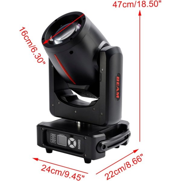 Beam 380W 超高輝度 ムービングライトDMX/RDM対応 20チャンネル 4制御モード 九州・福岡レンタル