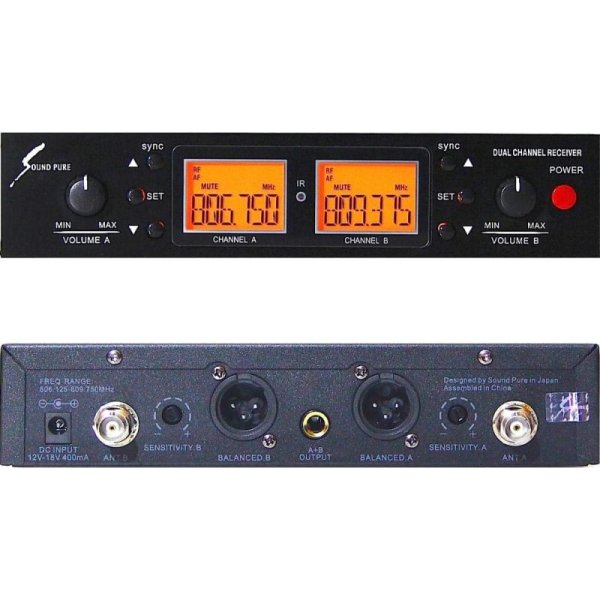 SOUND PURE SPH80112-VDUAL B帯デュアルチャンネルワイヤレスシステム w/8011II ハンドマイク×2 九州・福岡レンタル
