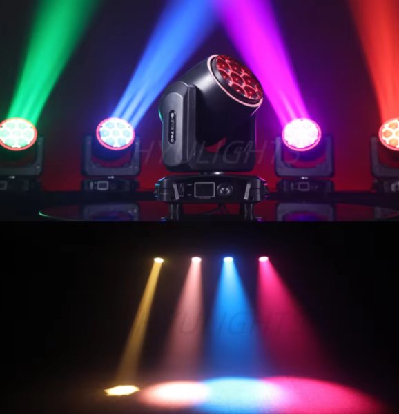 LED 7x40W ビッグビーアイムービングヘッド RGBW 4in1 LED スポットライト 九州・福岡レンタル