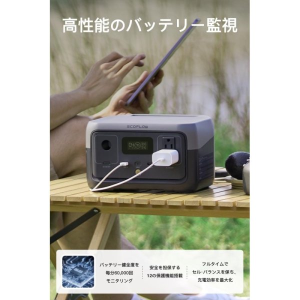 EcoFlow ポータブル電源 RIVER 2 256Wh容量 九州・福岡レンタル