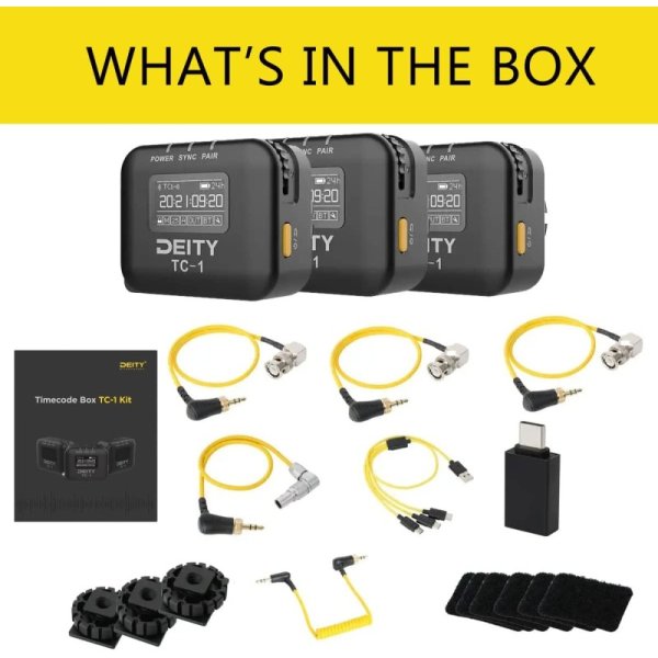 Deity TC-1 キット ワイヤレス タイムコード ボックス 3個 2.4G ラジオ タイムコード 九州・福岡レンタル