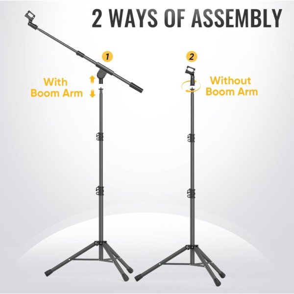 軽量マイクスタンド - 三脚式ブームアームスタンド 九州・福岡レンタル