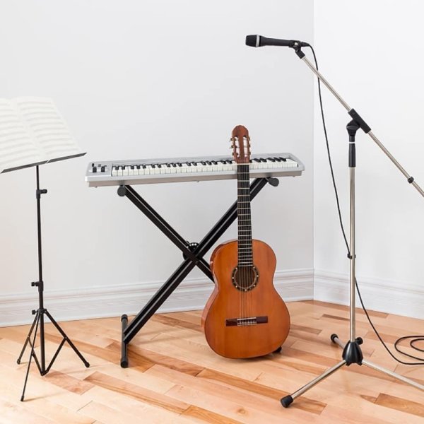 X型キーボード用スタンド 7段階高さ調整32～96cm 九州・福岡レンタル