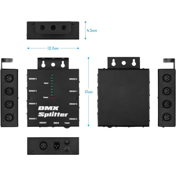 3-pin XLR DMX512光信号増幅器スプリッターディストリビューター 九州・福岡レンタル