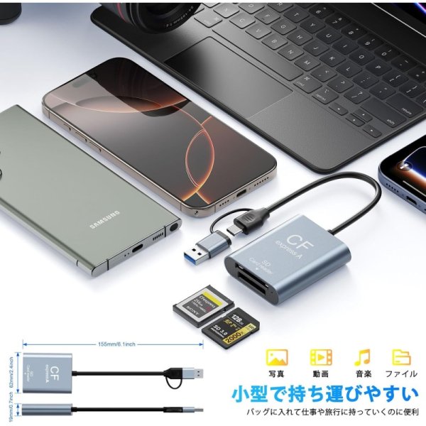 CFexpress Type A & SD カードリーダ 2 in 1 九州・福岡レンタル