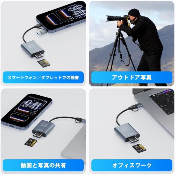 CFexpress Type A & SD カードリーダ 2 in 1 九州・福岡レンタル